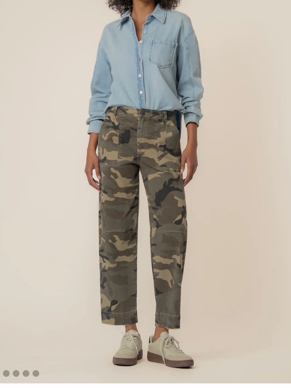 Kut from the Kloth Women's Ashton Camouflage Ankle Pants - Green, Brown, Tan - Picture 8 of 8
